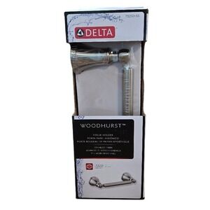 Delta Woodhurst Stainless Tissue Holder Toilet Paper Roll 73250-SS Wall Mount‎